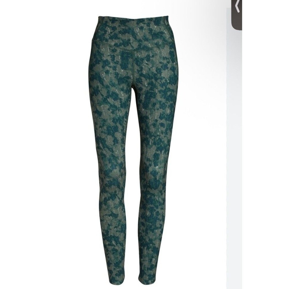 Women / Teen Zella Green Print Leggings size Medium